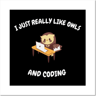 I jus treally like owls and coding Posters and Art